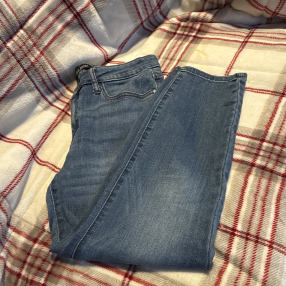 Judy Blue Jeans Women Blue Denim Button Zip Relaxed Fit 5-Pocket Size 31